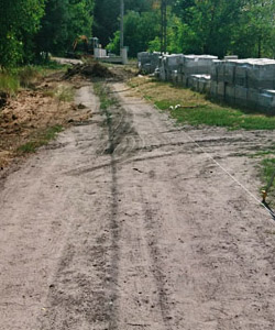 Sieciechów, oględziny terenu pod nową drogę