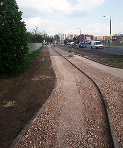 Żyrardów, utwardzenie nawierzchni pod kostkę Plac Jana Pawła II